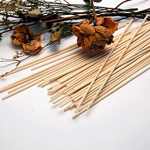 TOMCENXI 60PCS 10 Inch Reed Diffuser Sticks - Natural Rattan