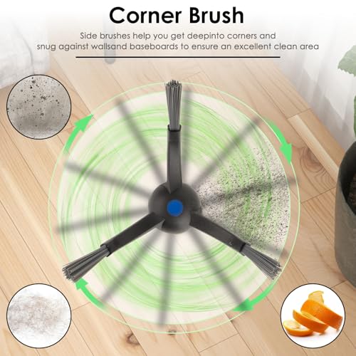 10-Pack Replacement Side Brushes for ECOVACS DEEBOT X5 Omni & Pro