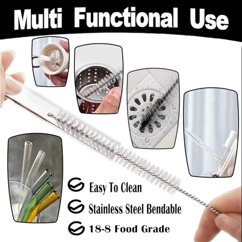 12-Inch Straw Cleaner Brush Set for Stanley Mugs - 6 PCS