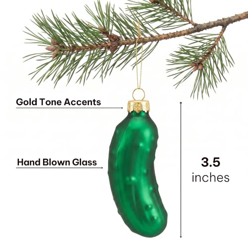 Christmas Pickle Ornament - German Glass Holiday Tree Decoration