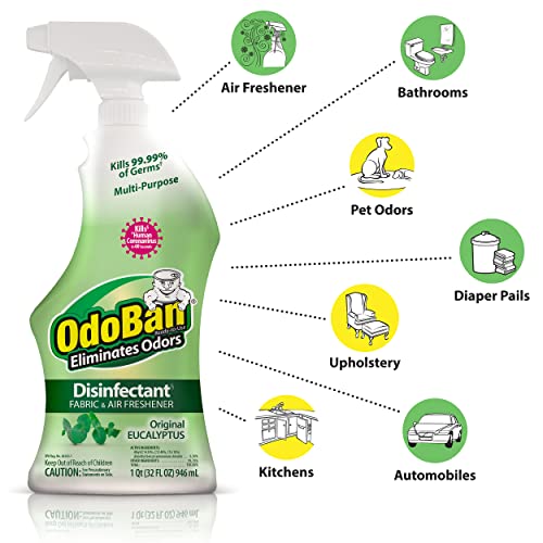 OdoBan Eucalyptus Disinfectant Spray Set - 32 Oz, Pack of 3