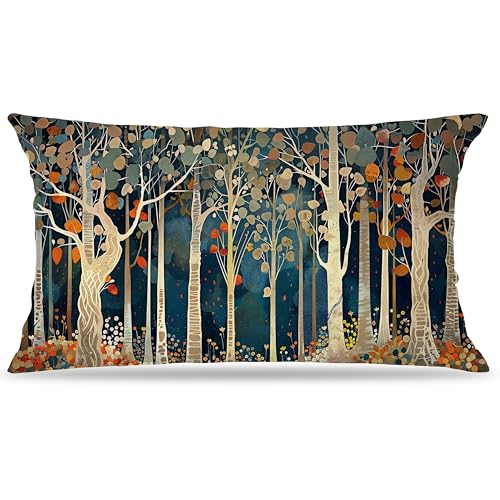 Rustic Forest Decor Pillow Covers - 18x18 Flannel Accent for Cozy Home