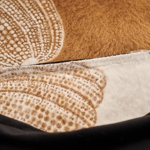 Brown Velvet Throw Pillow Cover 18x18 Inch with Hidden Zipper