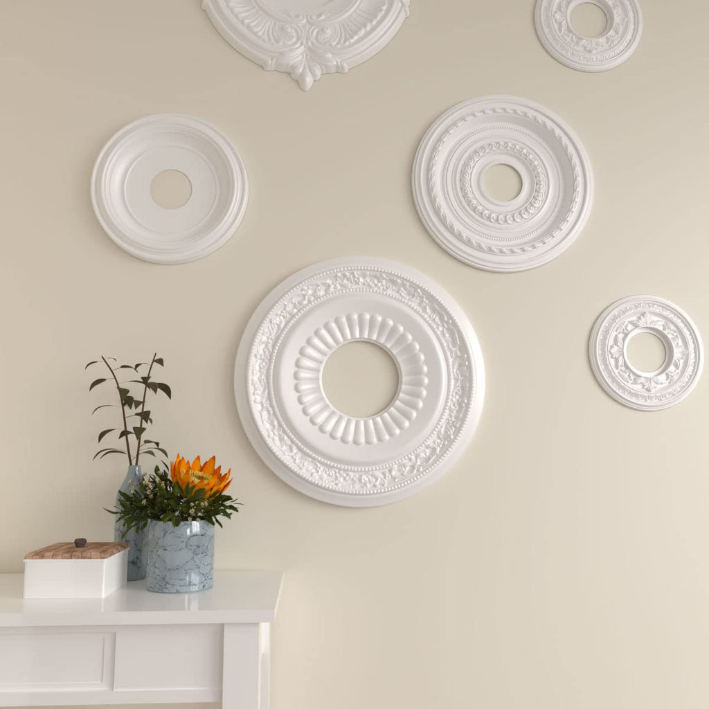Ekena Millwork CM20LN 20 5/8-Inch OD x 6 1/4-Inch ID x 1 3/8-Inch P Lauren Ceiling Medallion