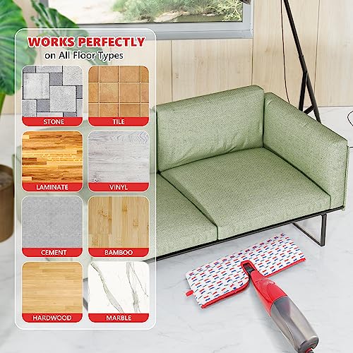 Microfiber Mop Pads for O-Cedar Promist MAX - 3 Pack Reusable Dual-Sided Cleaning Pads