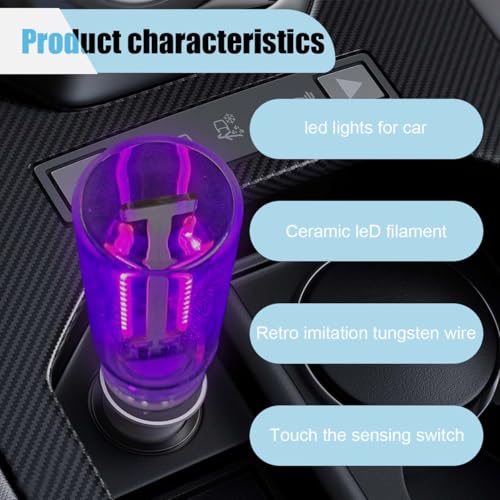 USB LED Ambient Light | Mini Retro Car Night Lamp - Purple