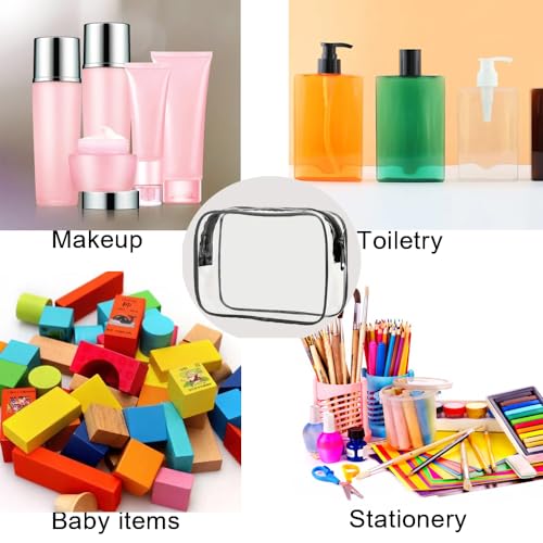 NaYiissi Clear Travel Toiletry Bag TSA Approved Quart Size Makeup Bag
