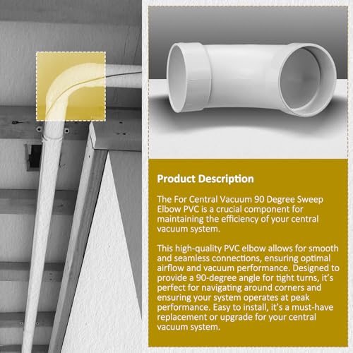 GULUANT 2 Pack 90 Degree Elbow Fittings for 2" Vacuum Pipe