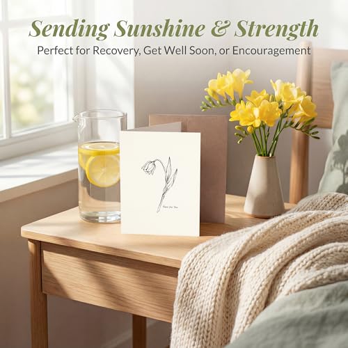 Minimalist Sympathy Card - Here for You | 5x7 Heavyweight Cardstock