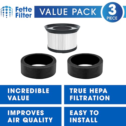 Fette Filter Replacement HEPA & Foam Filter Set for EIOEIR HC-20G & E20 Pro Vacuum - Pack of 1 + 2