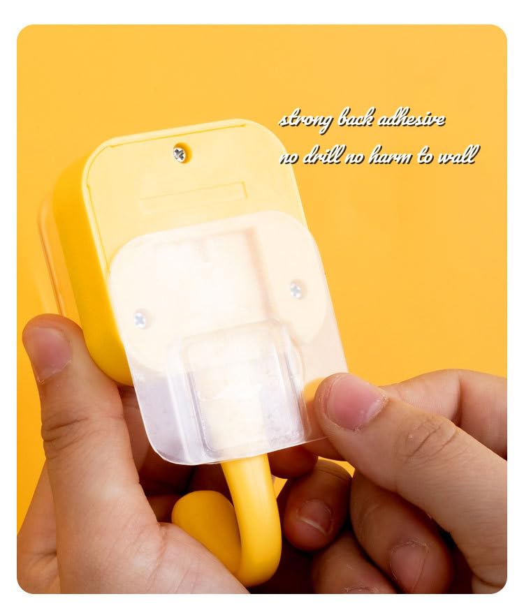 Bounce Squirrel Adhesive Wall Hooks - Cute Support for Keys & Towels, Waterproof & Easy Install