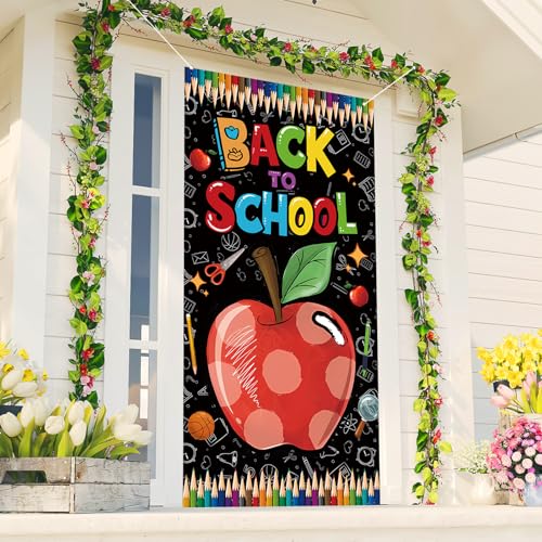 Back to School Door Cover - 1st Day of School Decoration