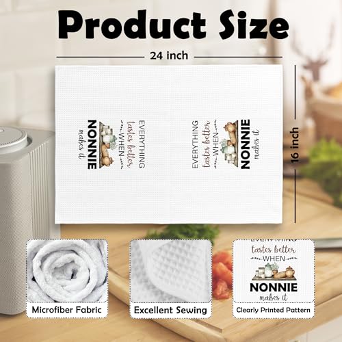 Stylish Kitchen Dish Towels - 16x24in Microfiber Utensils Decor