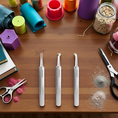 Blackhead Removal Tweezers Kit 3 Pcs Stainless Steel