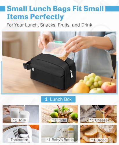 Insulated Lunch Bag - Reusable Mini Cooler for School & Travel