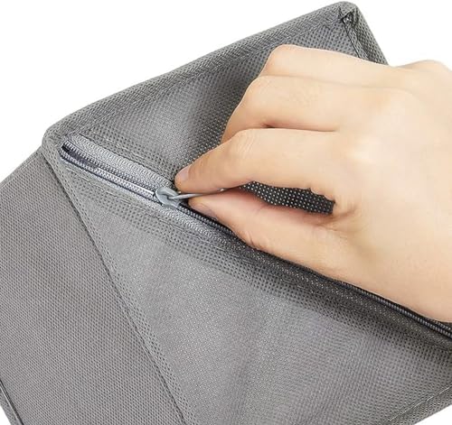 Amazon Basics Collapsible Cloth Drawer Organizer Boxes, Set of 6
