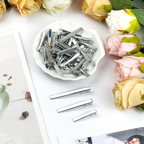 Ceemiaa 45PCS Silver Metal Hair Clips Set – 3 Sizes Non-Slip Curling & Styling Grips with Storage Case