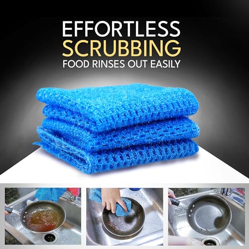 The Crown Choice Non-Scratch Dish Scrubber Sponge - 10x10 Inches