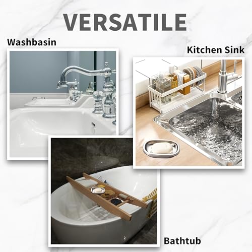 Stainless Steel Soap Holder - Durable, Anti-Rust Dish for Kitchen
