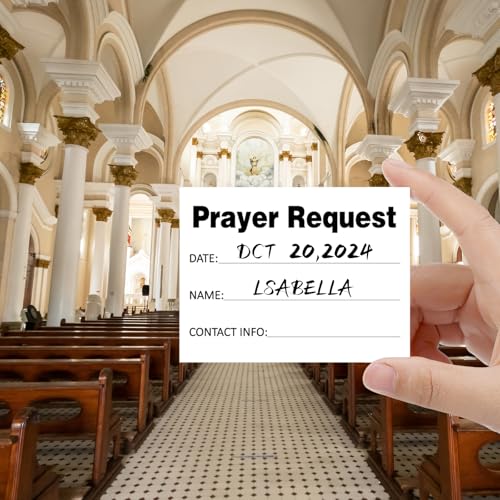 200 Blank Prayer Request Cards - Christian Inspiration 3x4 Inch