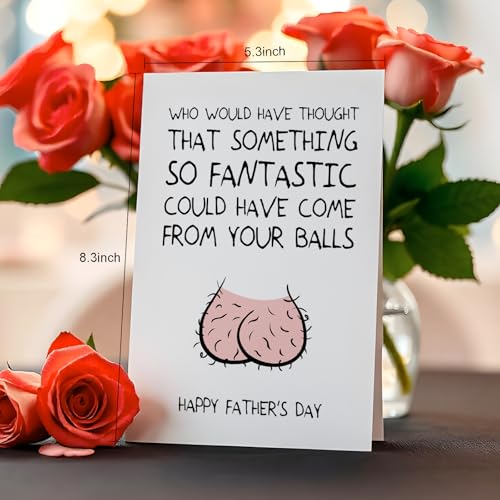 Funny Father's Day Card for Dad - Unique Gag Gift from Kids