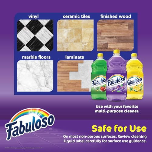 Fabuloso Microfiber Cleaning Cloths - 13x13, 8 Ct, Lint-Free & Reusable