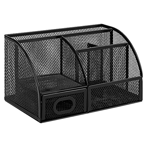 Amazon Basics Mesh Pen Holder - Durable Desktop Organizer