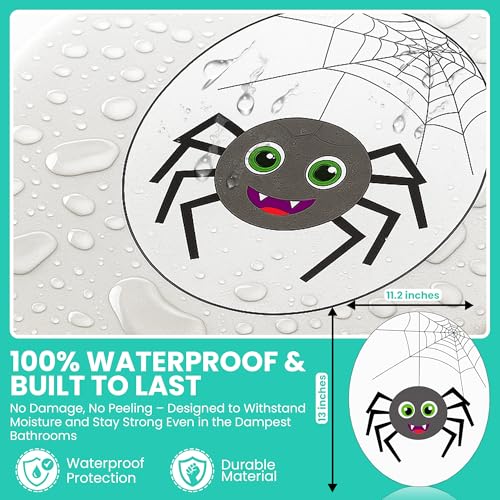 Funny Spider Halloween Toilet Seat Cling Set - 2-Piece 11.2x13