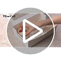 VGOODALL 6-Count Cupcake Boxes with Window - White (6-Pack Set)