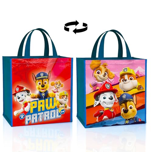 Paw Patrol Reusable Tote Bag - Double-Sided 15" Grocery Bag