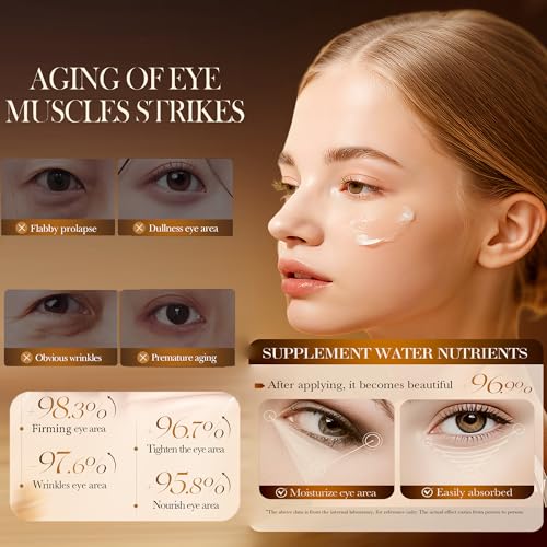 Easilydays Rice Essence Roll-On Eye Wrinkle Cream for Dark Circles & Puffiness