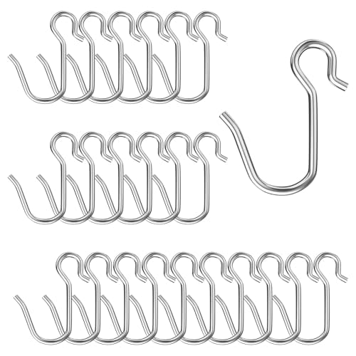 Zeerobee 22pcs Curtain Hooks for Pleated Drapes
