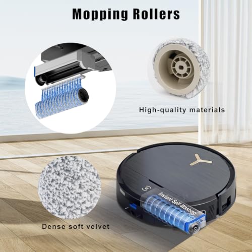 17-Piece Replacement Kit for Ecovacs Deebot X9/X11 Series - Black