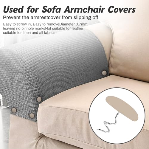 Upholstery Tacks for Bed Skirts & Slipcovers - 12 Pack Light Brown