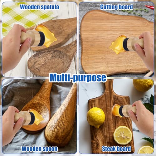 Wooden Cutting Board Oil Wax Applicator with Lid - BOXOB