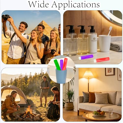 Foldable Travel Toothbrush Set 3-Pack Portable Camping Toothbrush with Case