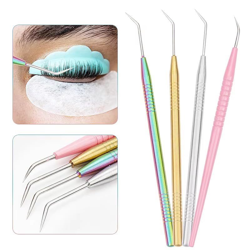 Yimart Metal Eyelash Lift Rod Perm Wand and Lash Separating Tool - Gold