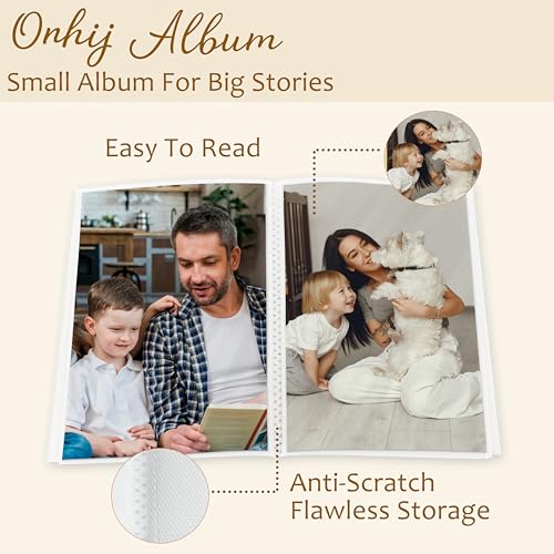 Qnhij 4x6 Dog Photo Album - Holds 36 Photos, Cute Paw Print Design