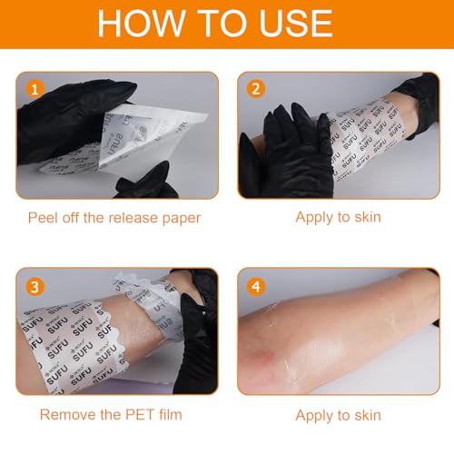Romlon Tattoo Aftercare Bandage 10pcs 5.9x3.9 Waterproof Film