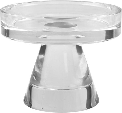 Crystal Taper Candle Holders - Elegant 3-Inch Decorative Centerpiece for Weddings & Dining