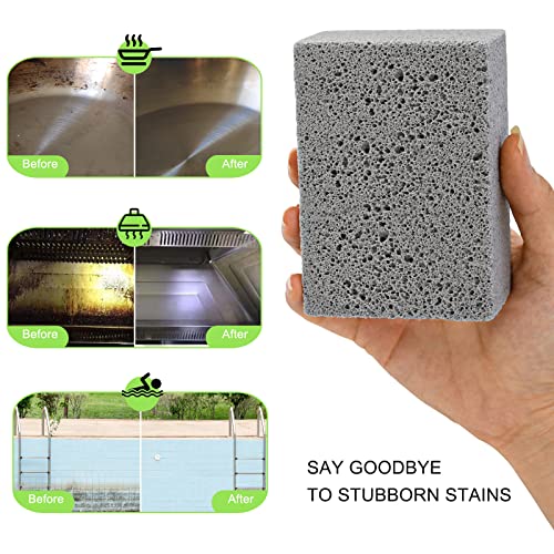 Maryton Grill Cleaning Stone - 3 Count Pumice Block for BBQ & Griddle