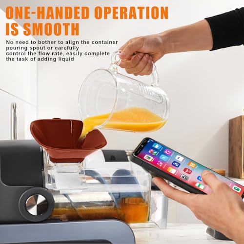 Orange Anti-Splash Flow Hood for Ninja Slushie Machine FS301/FS300
