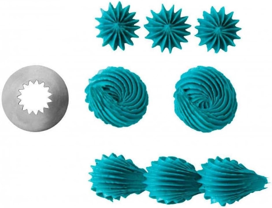 Wilton Decorating Piping Tip No. 6B - Star Shaped Design for Perfect Cake Decoration