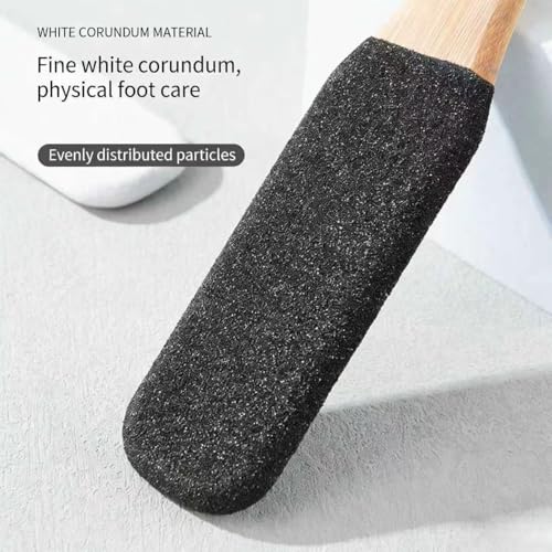 2-Pack Wooden Handle Pedicure Foot File & Pumice Stone Callus Remover