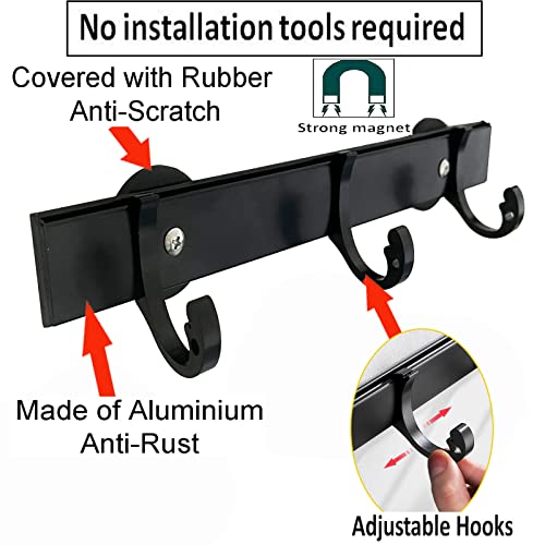 Magnetic Coffee Mug Holder Rack - Adjustable Organizer for Mugs