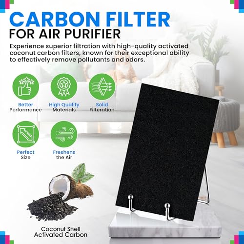 Bagean A2 F2 Activated Carbon Filters for Filtrete Air Purifier - 2-Pack