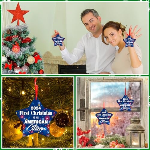 First Christmas As An American Citizen Ornament 2024 US Citizenship Gift