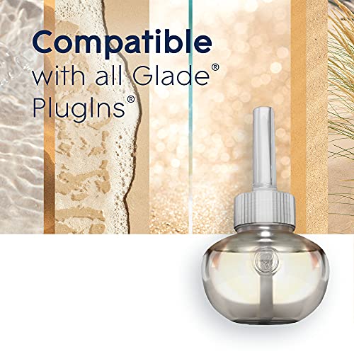Glade PlugIns Refills Air Freshener, Scented and Essential Oils for Home and Bathroom, Aqua Waves, 1.34 Fl Oz, 2 Count
