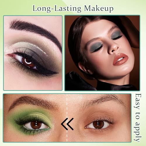 PPPanYiDi 16-Color Green Eyeshadow Palette Matte & Shimmer Makeup
