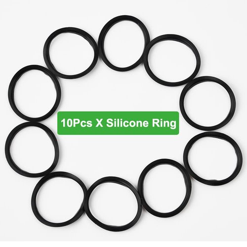 10Pcs Silicone Rings for Reusable Nespresso Pods Refillable Espresso Capsules Stainless Steel Coffee Pods Compatible for Nespresso Original Line Machines (10Pcs Silicone Rings)